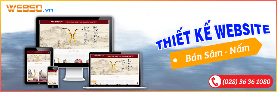 Thiết kế website bán nhân Sâm