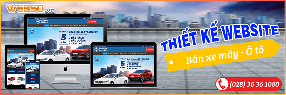 Dịch vụ Thiết kế website Bán Xe Ô Tô
