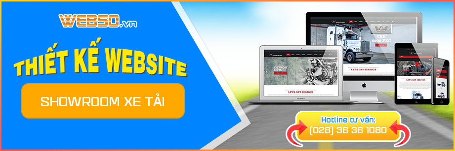 Dịch vụ Thiết kế website Bán Xe Tải