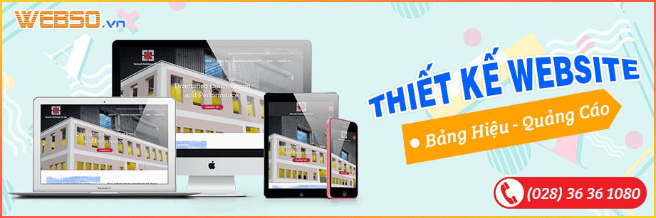 Dịch vụ Thiết kế website Bảng Hiệu Quảng Cáo