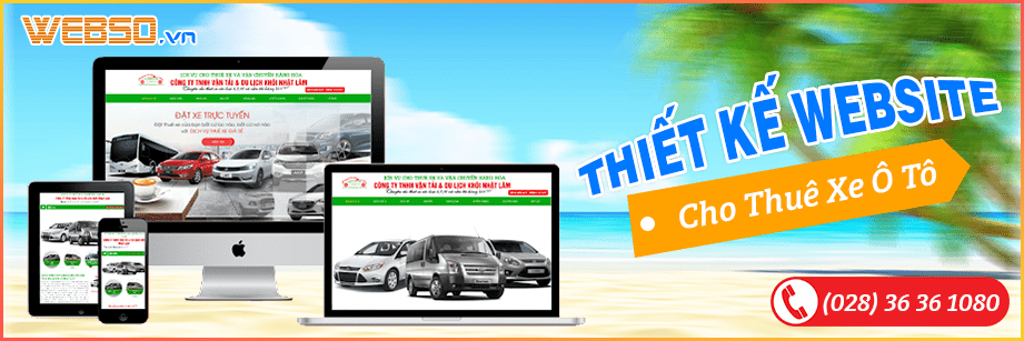 Dịch vụ Thiết kế website Cho Thuê Xe Ô Tô