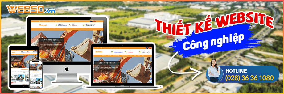 Dịch vụ Thiết Kế Website Công Nghiệp