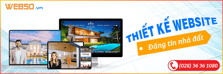 Dịch vụ Thiết kế website Đăng Tin Nhà Đất