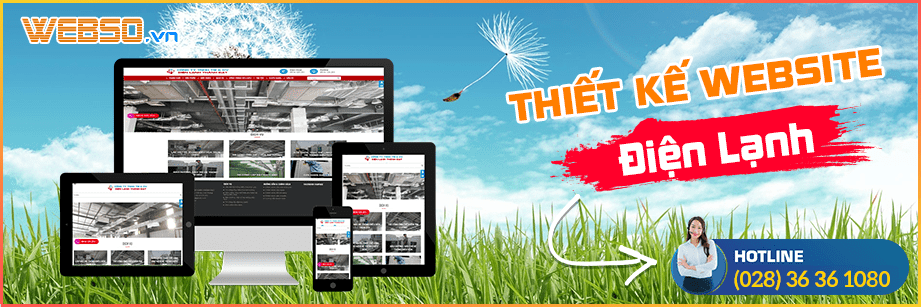 dịch vụ Thiết kế website điện lạnh