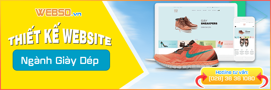 Dịch vụ Thiết kế website giày dép