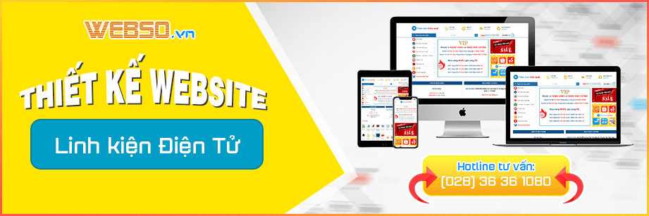Dịch vụ Thiết kế website linh kiện - điện tử