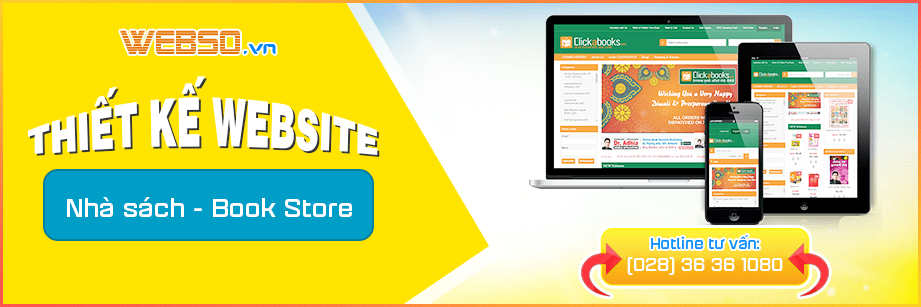 Dịch vụ Thiết kế website Nhà Sách