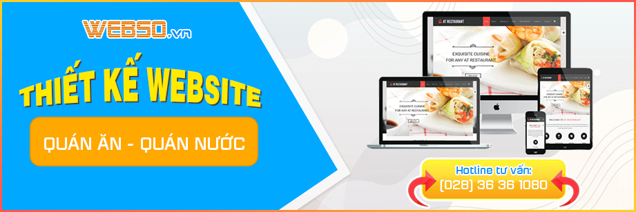 Dịch vụ Thiết Kế Website Quán Ăn