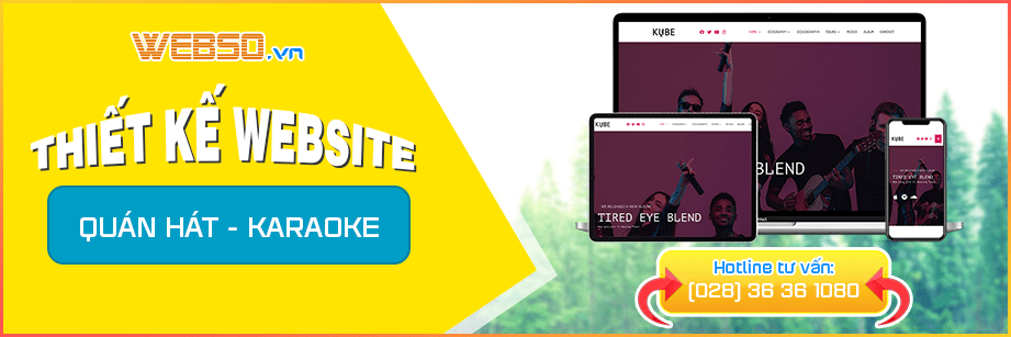Dịch vụ Thiết kế website Quán Karaoke