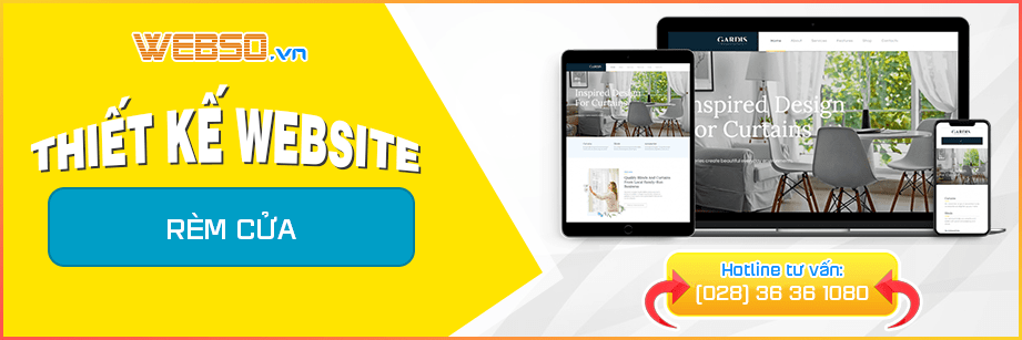Dịch vụ Thiết kế website Rèm Cửa