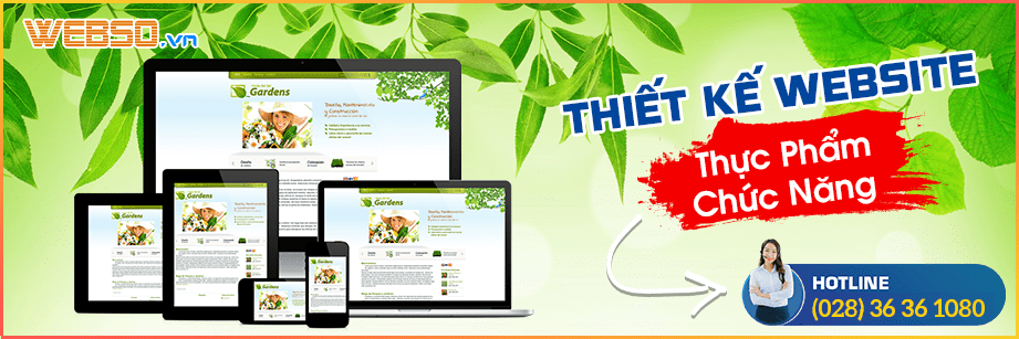 Thiết kế website bán thực phẩm chức năng