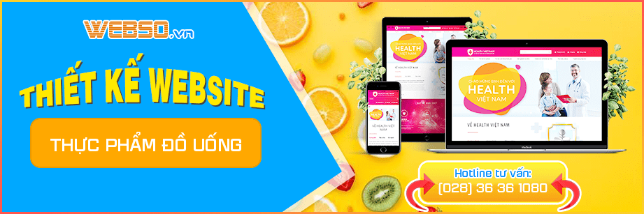 Dịch vụ Thiết kế website Thực Phẩm Đồ Uống