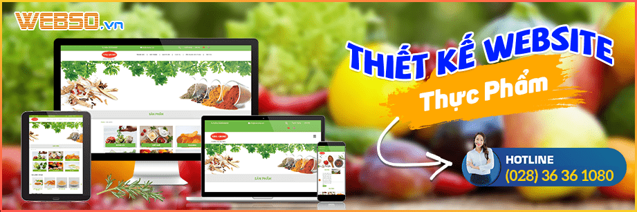 Thiết kế Website Thực Phẩm
