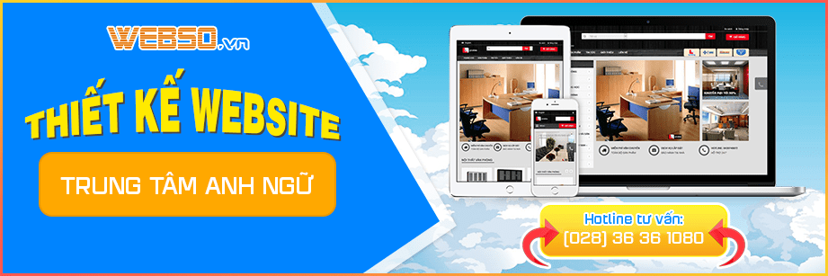 Thiết kế website Trung Tâm Anh Ngữ