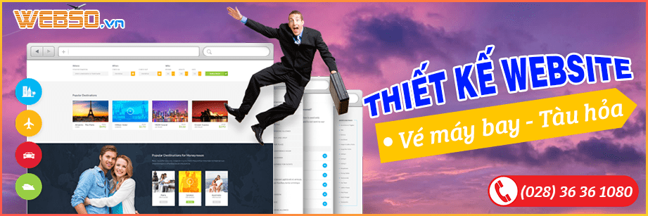 Dịch vụ Thiết Kế Website Vé Máy Bay