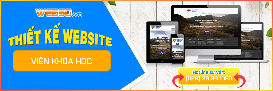 Dịch vụ Thiết Kế Website Viện Khoa Học