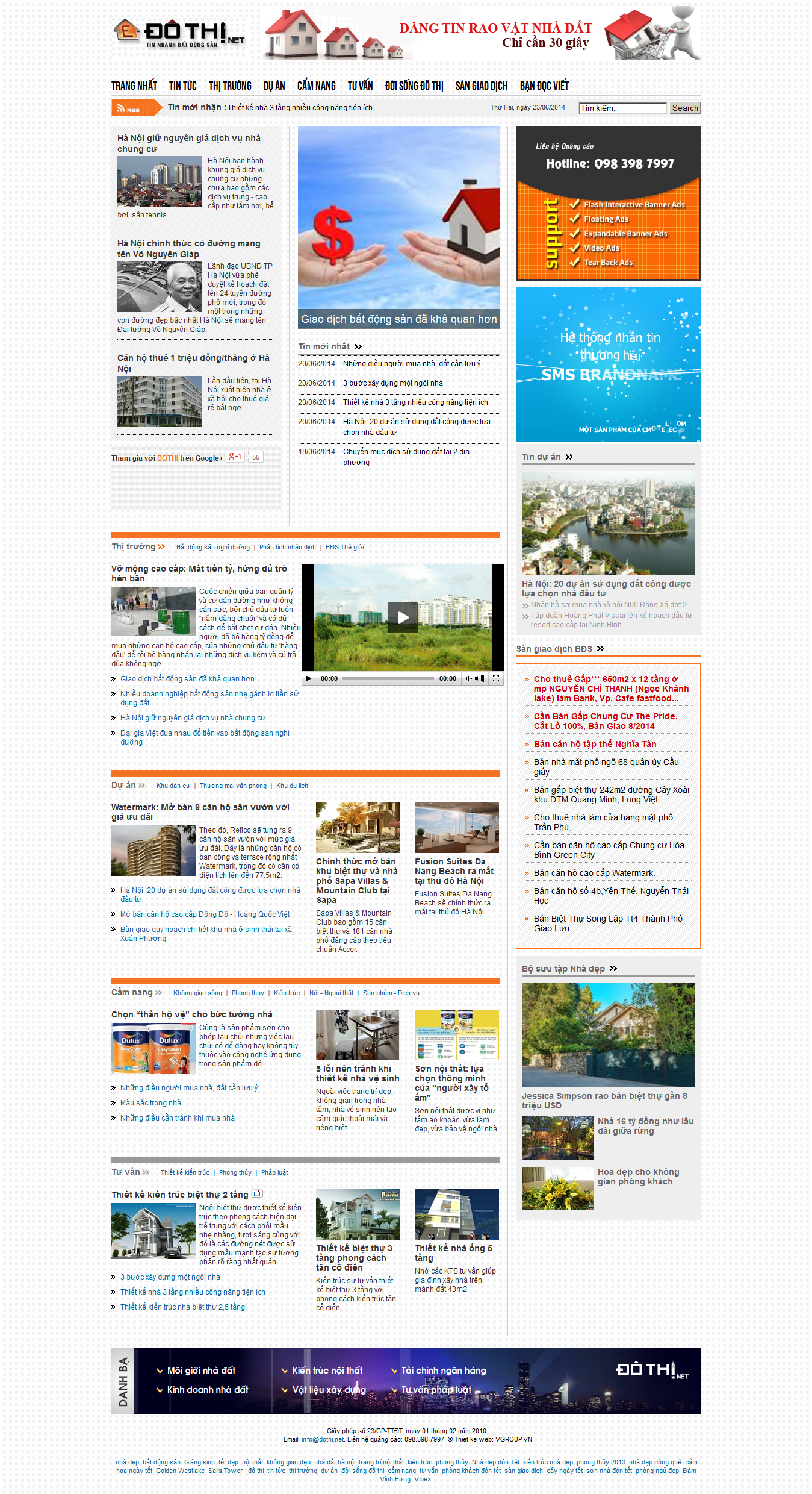 Mẫu website bất động sản 10227