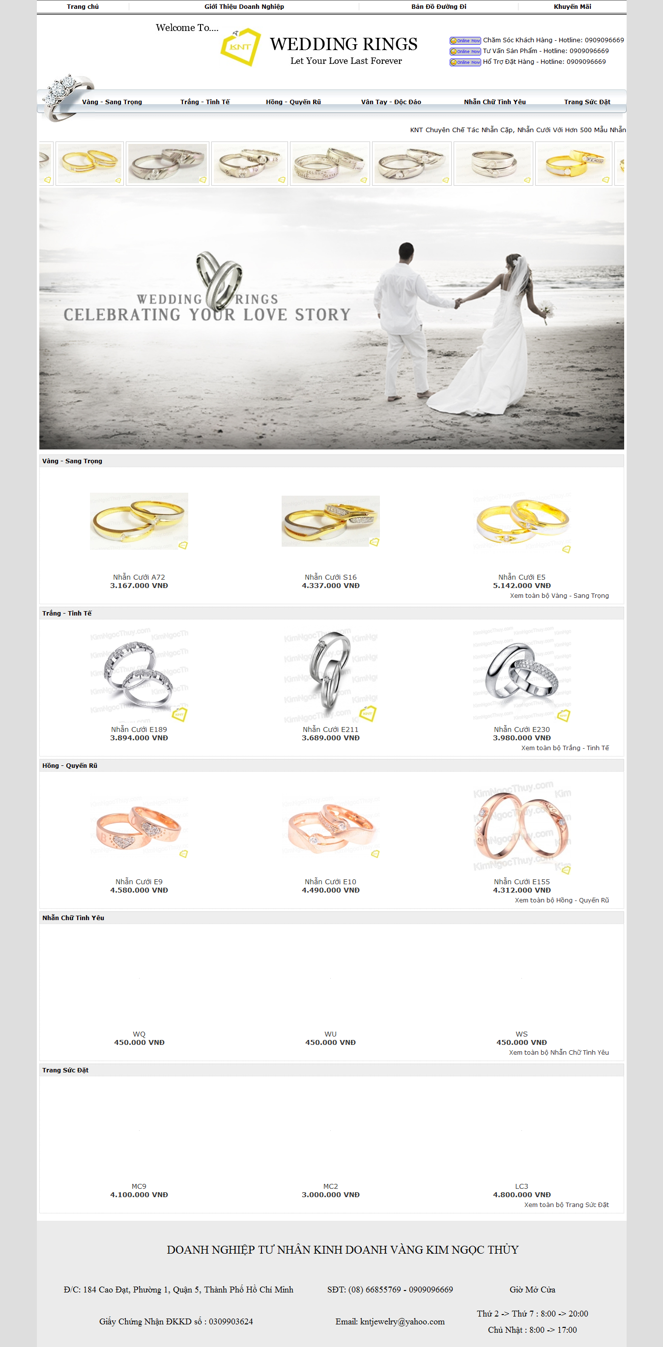 Mẫu website trang sức 10394