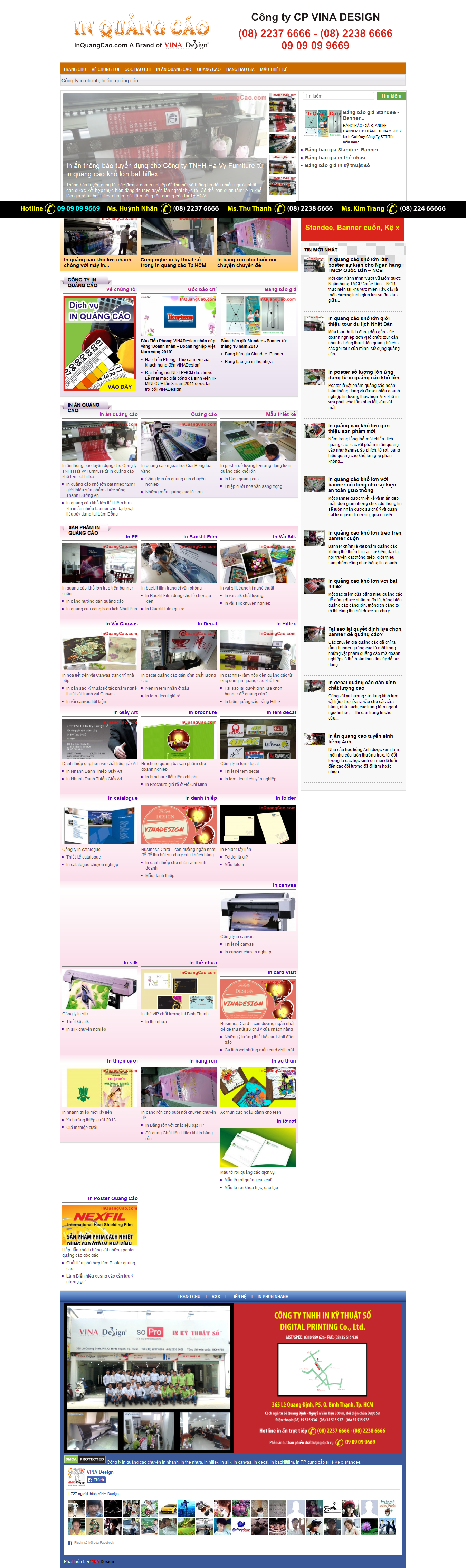 Mẫu website thiết kế in ấn 10130