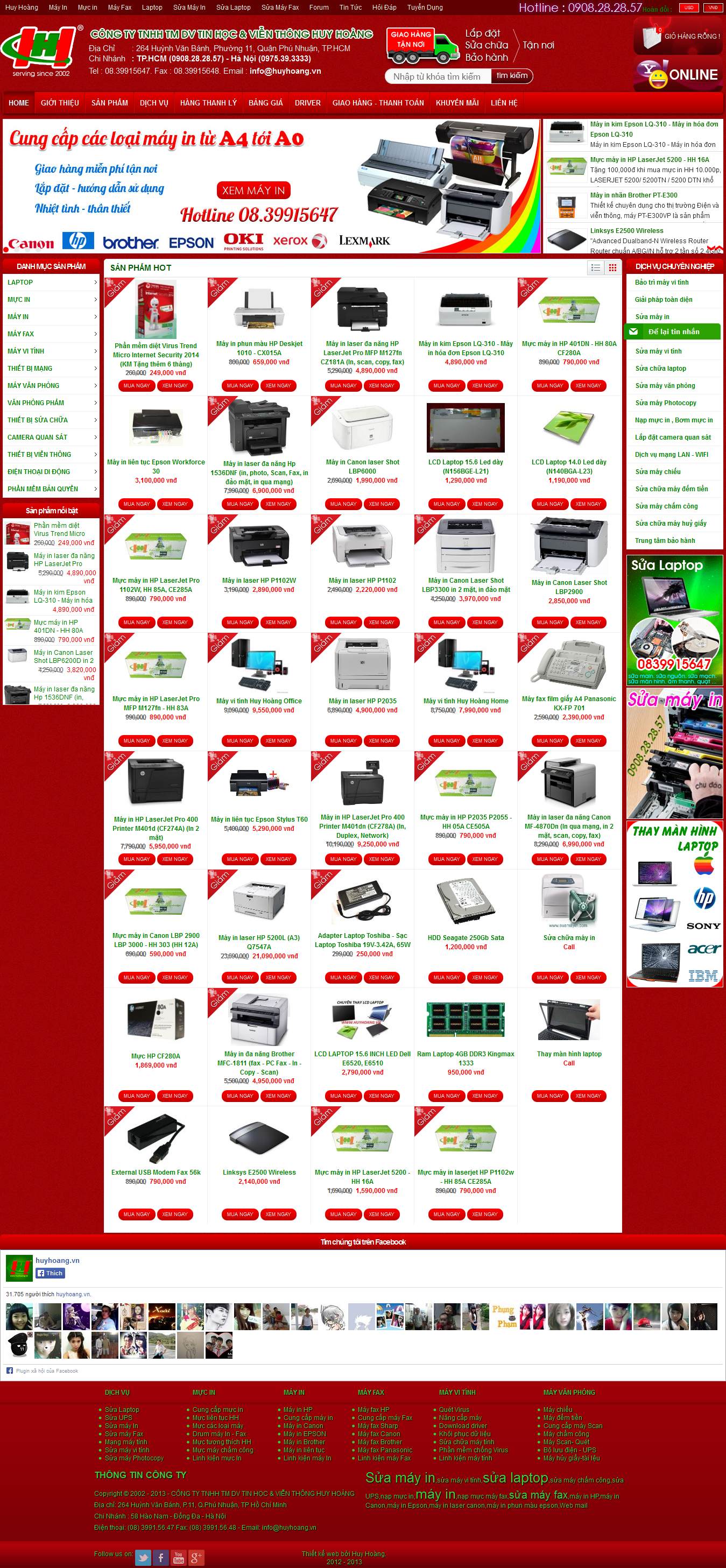 Mẫu website bán linh kiện điện tử 10189