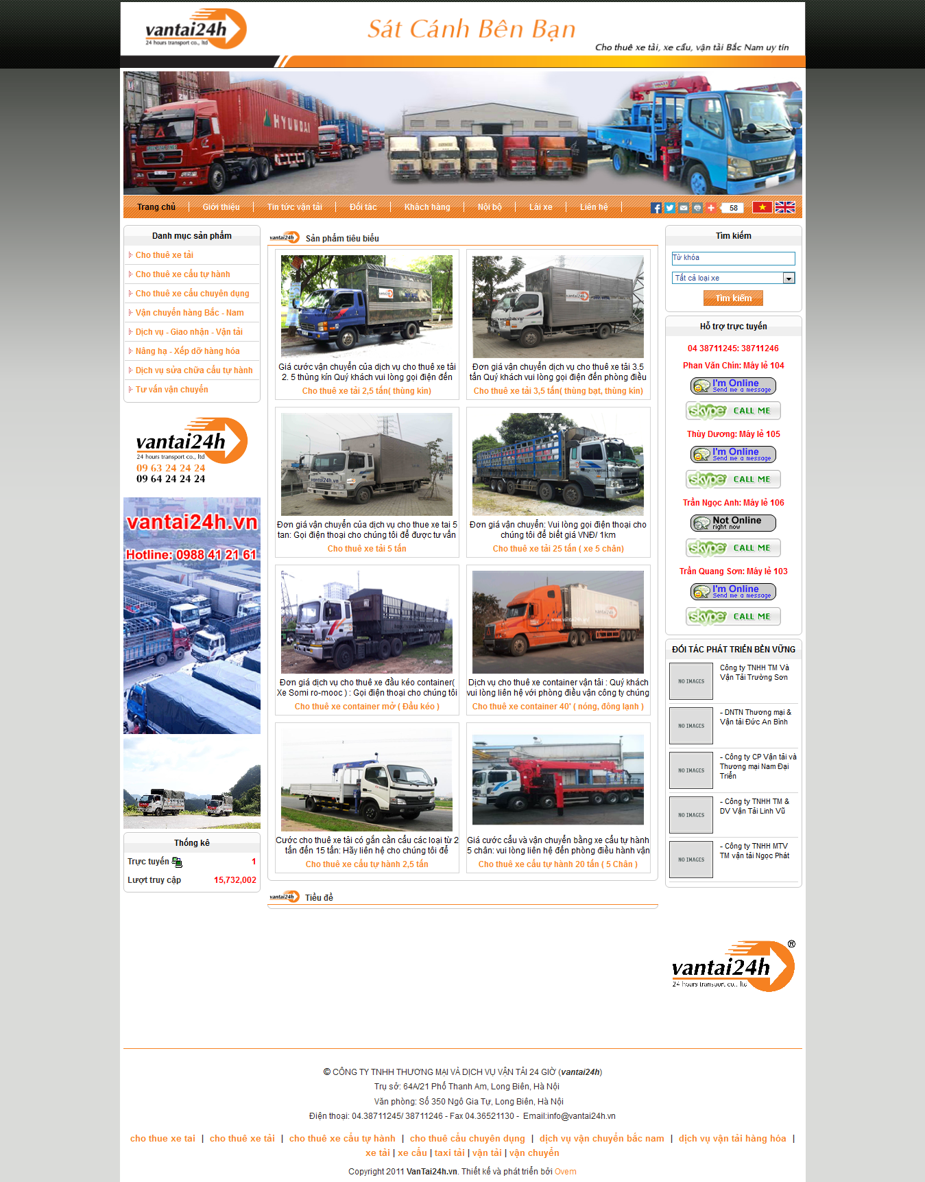 Mẫu website vận chuyển 10416