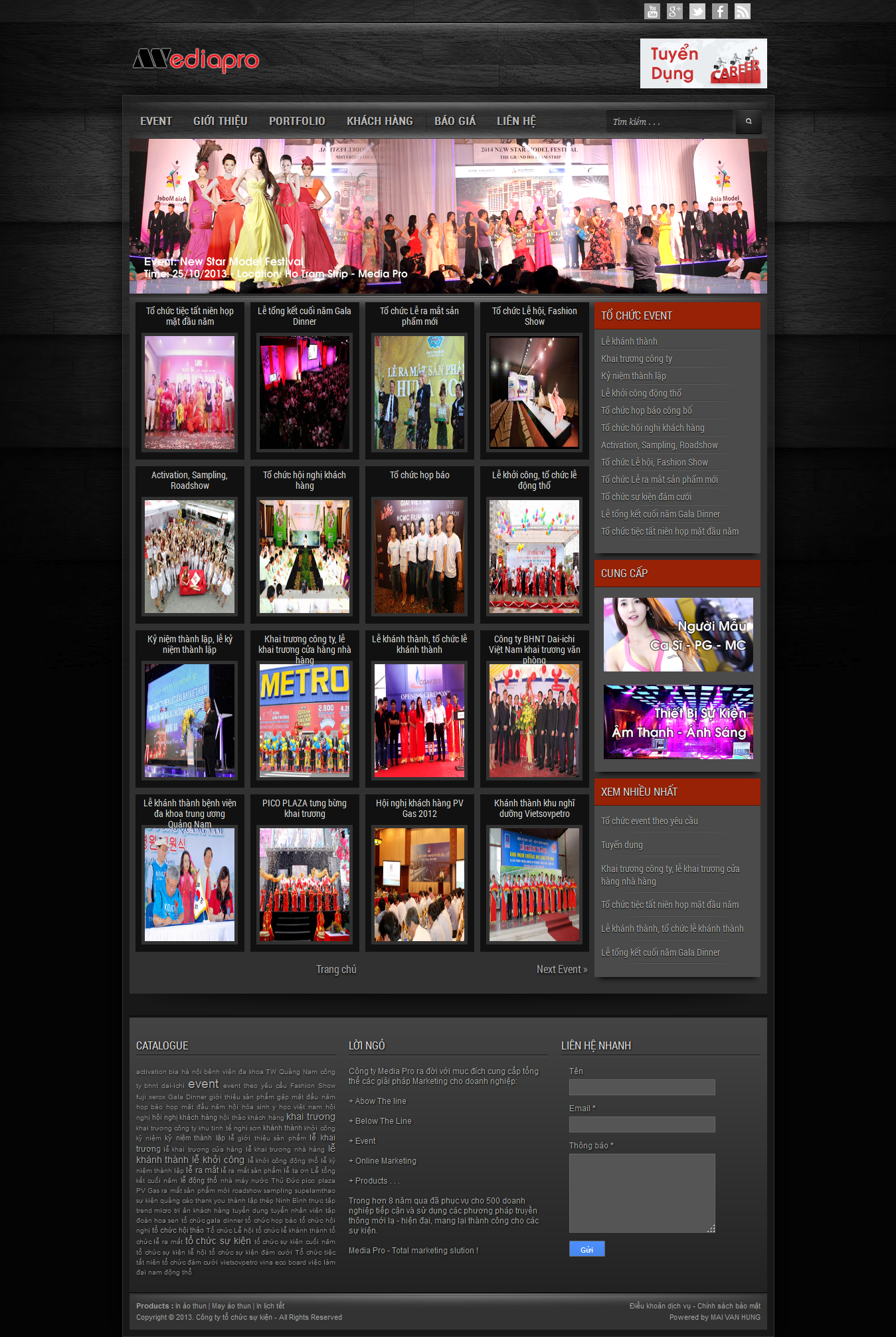 Mẫu website tổ chức sự kiện 10378