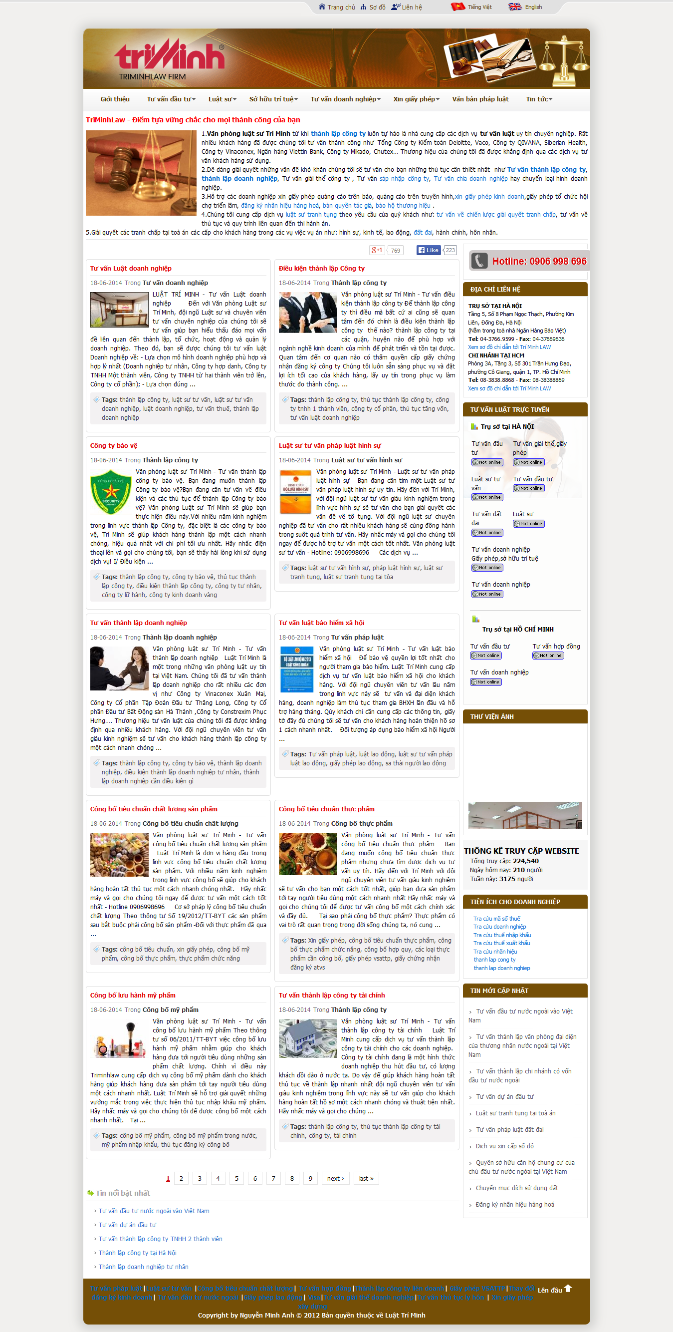 Mẫu website luật 10172