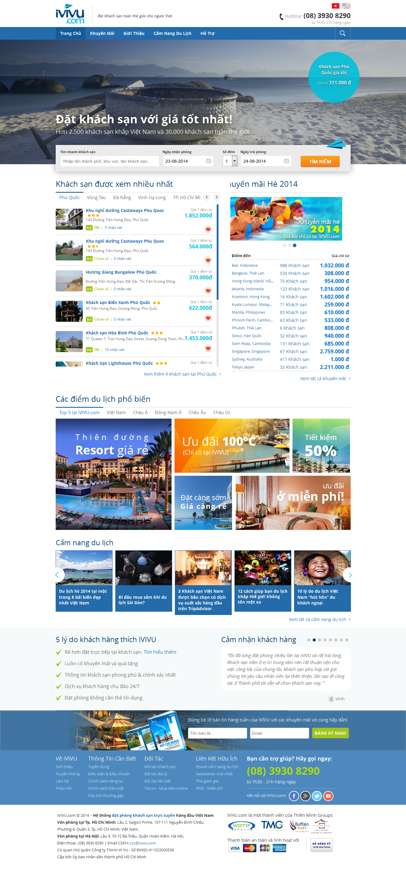 Mẫu website khách sạn 10212
