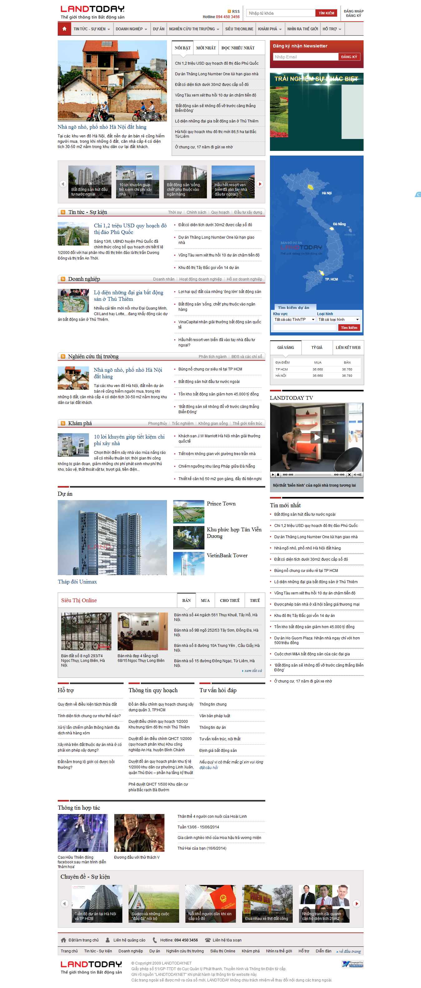 Mẫu website bất động sản 1025