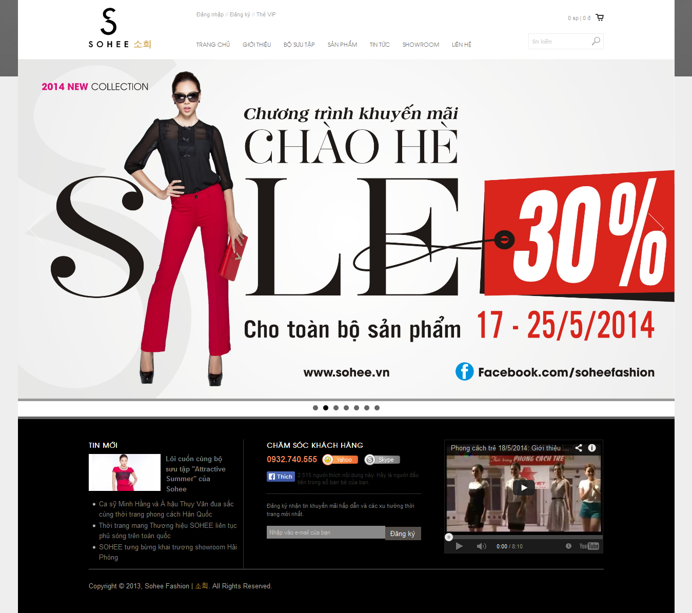 Mẫu website thời trang 10343