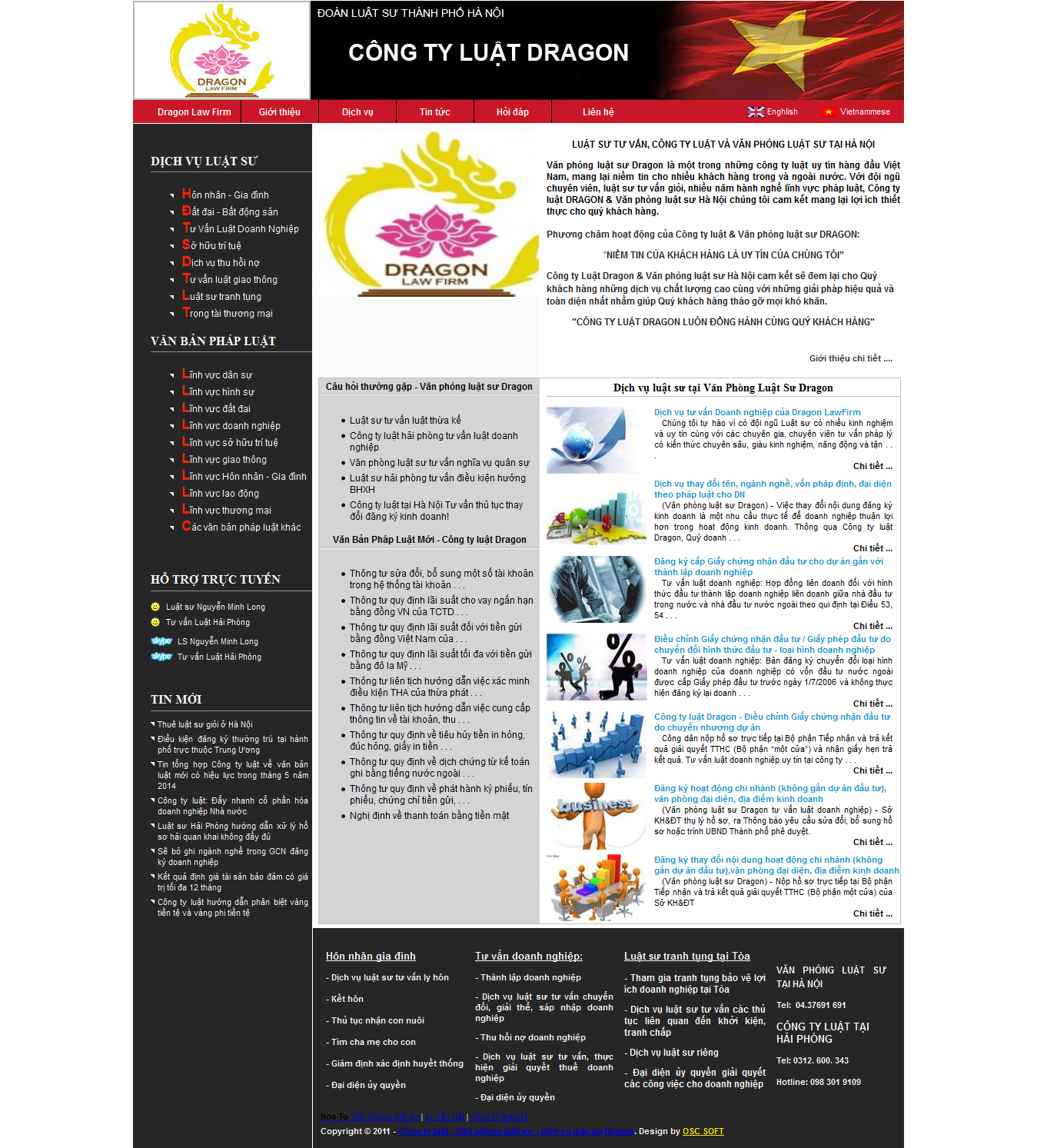 Mẫu website luật 10177