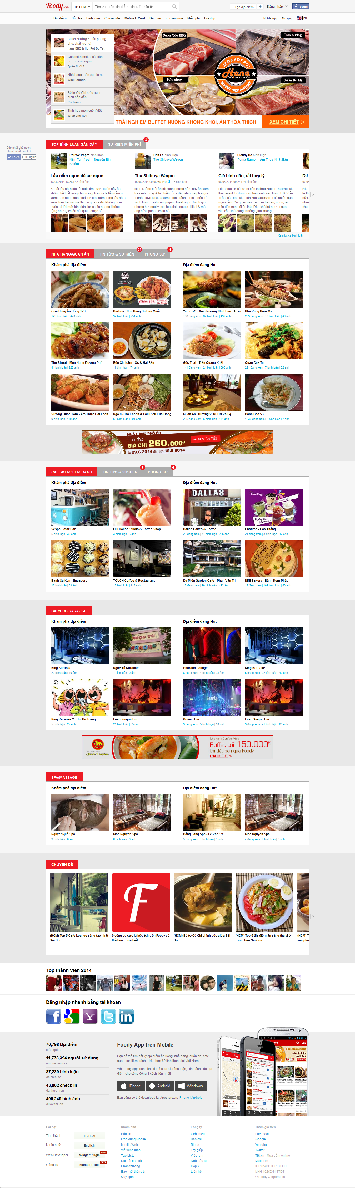 Mẫu website ăn uống 10364