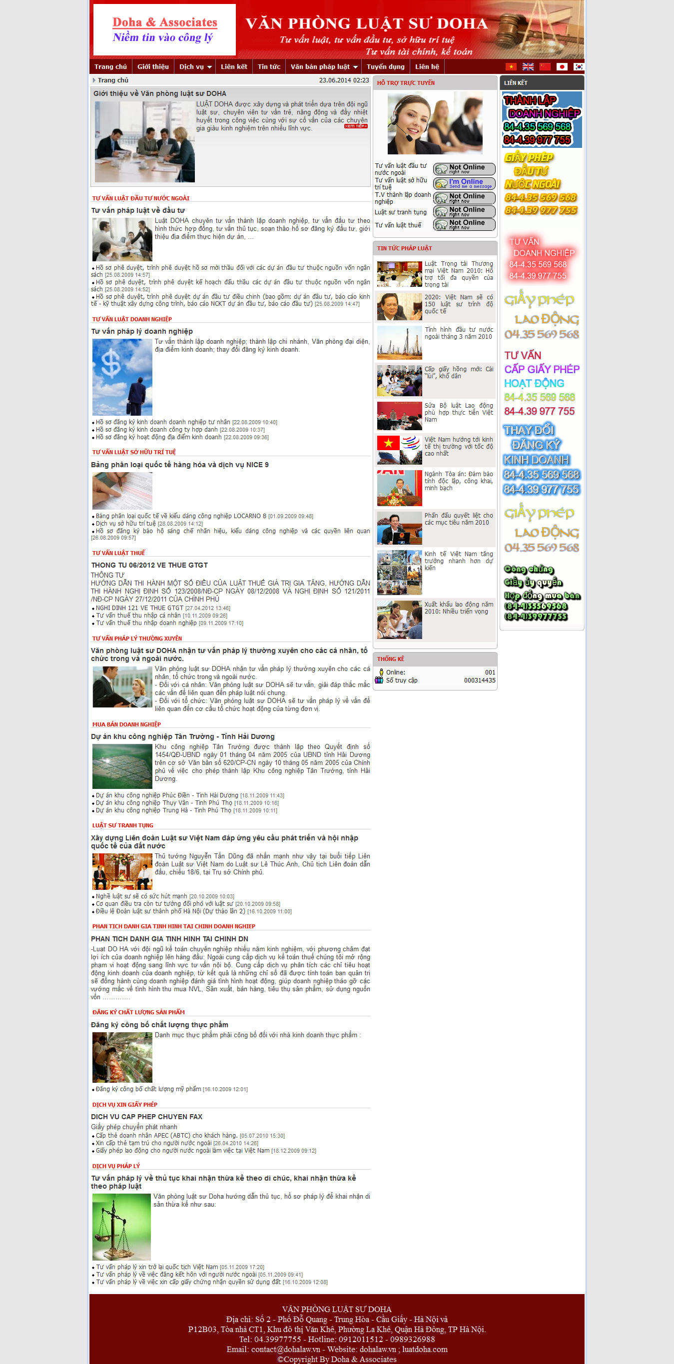 Mẫu website luật 10178