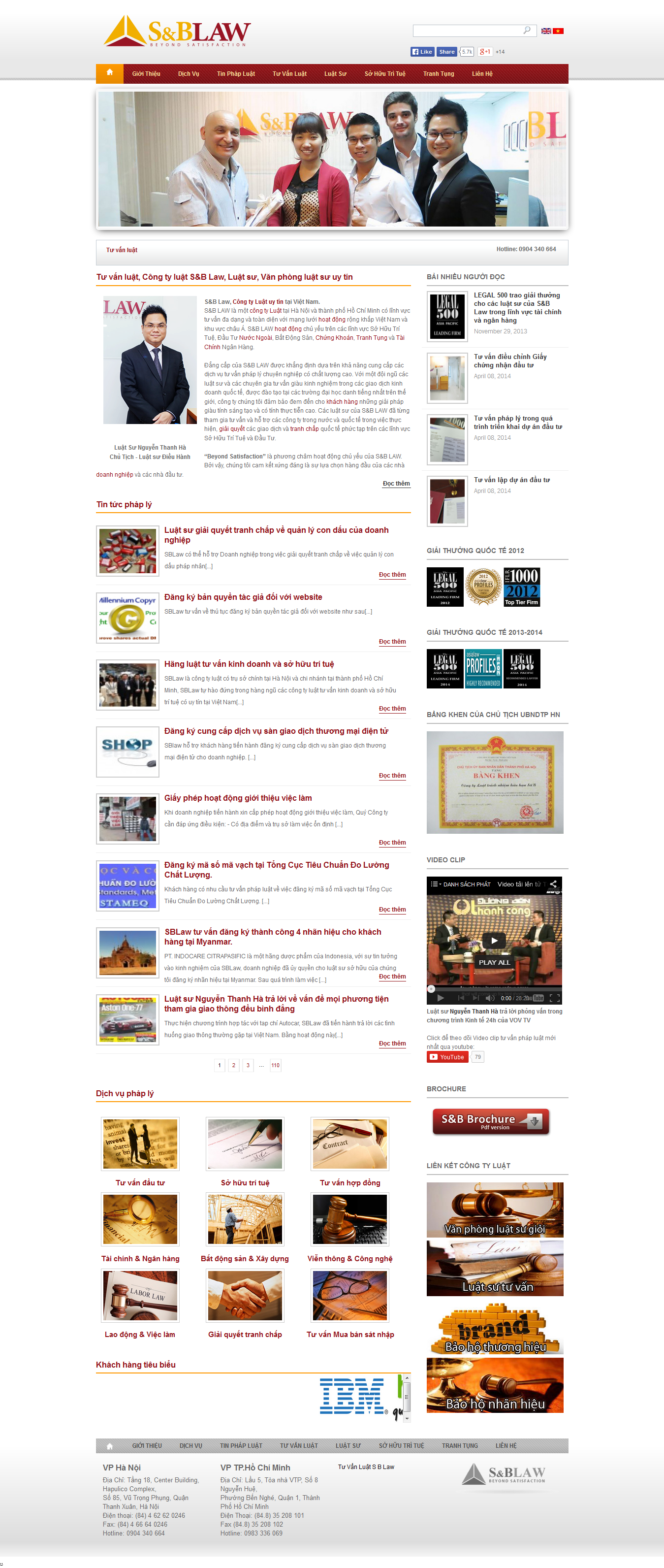 Mẫu website luật 10179