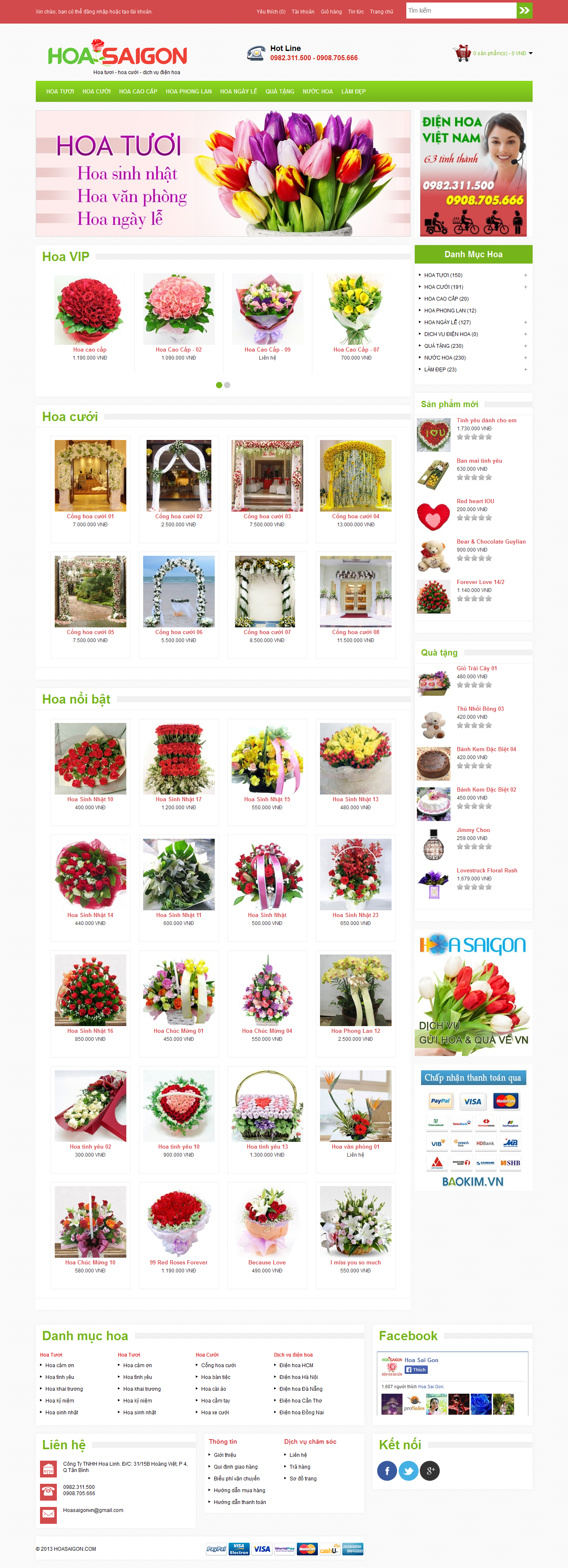 Mẫu website bán hoa 10120