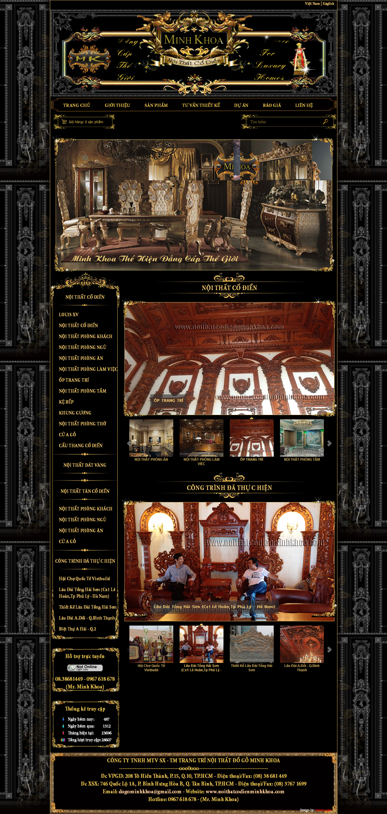 Mẫu website thi công nội thất và xây dựng 10241