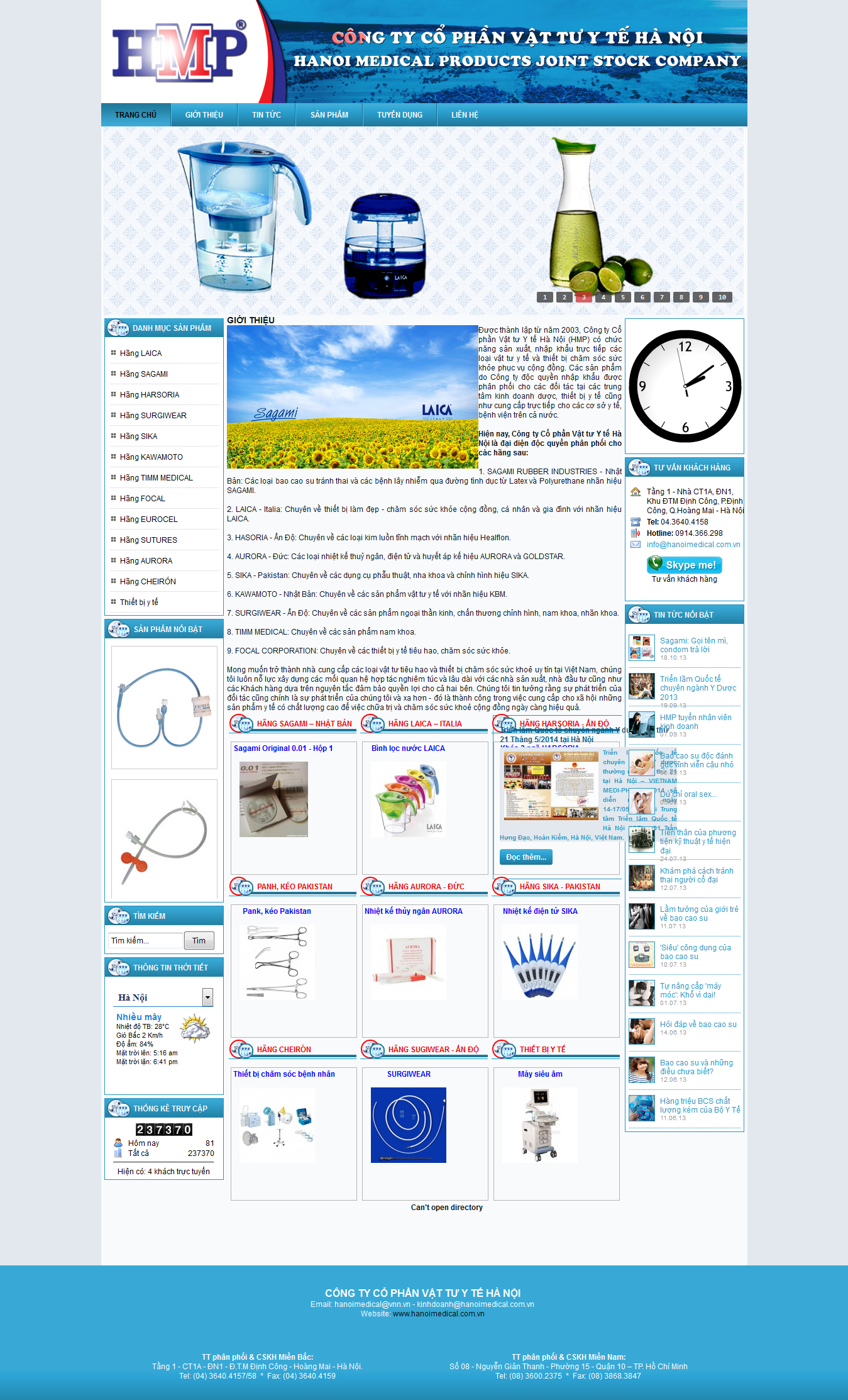 Mẫu website thiết bị y tế 10460