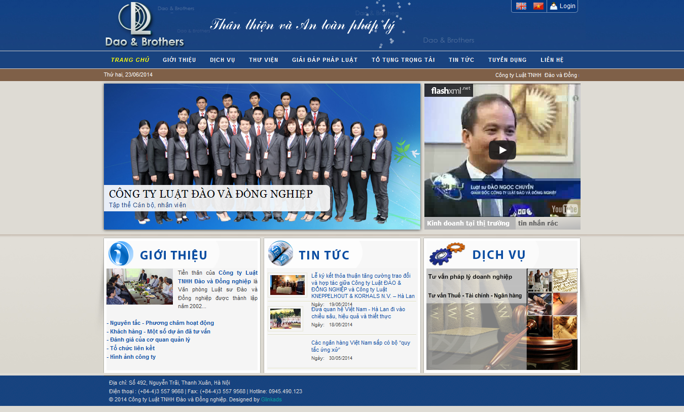 Mẫu website luật 10183
