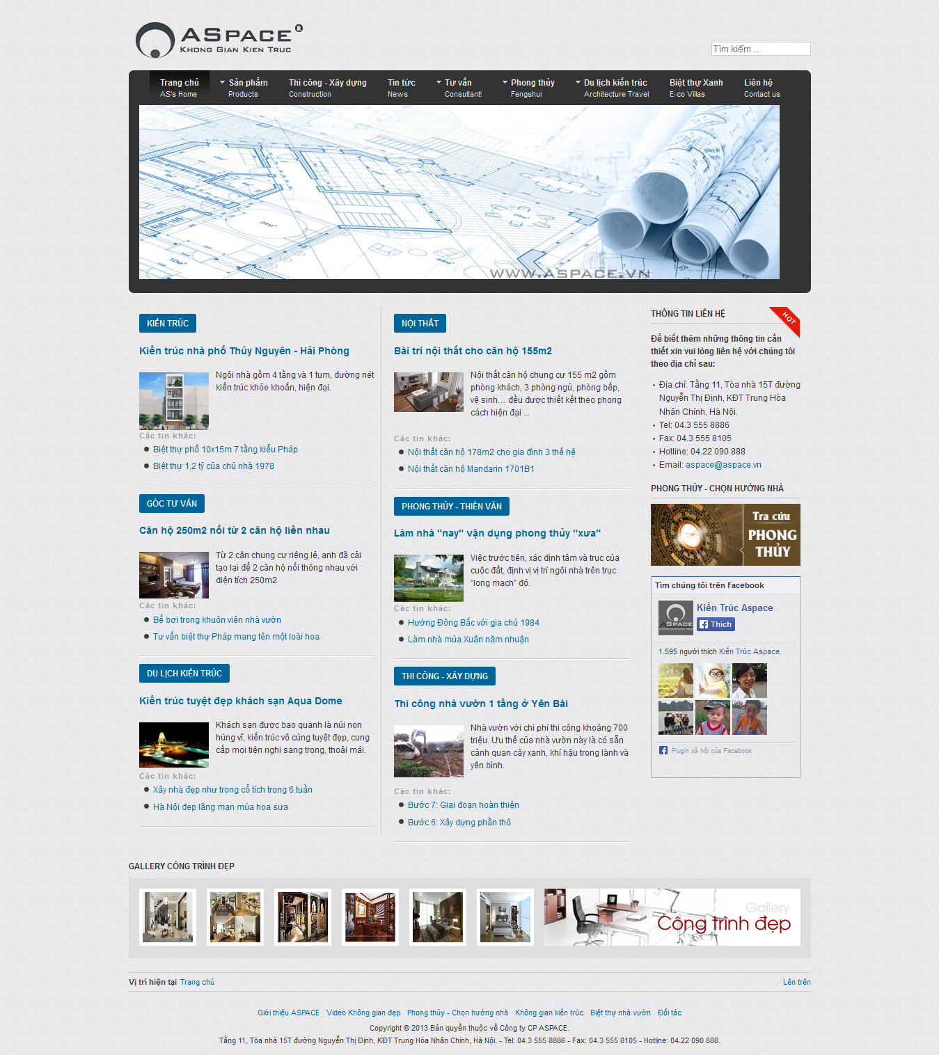 Mẫu website thiết kế nội thất 10163