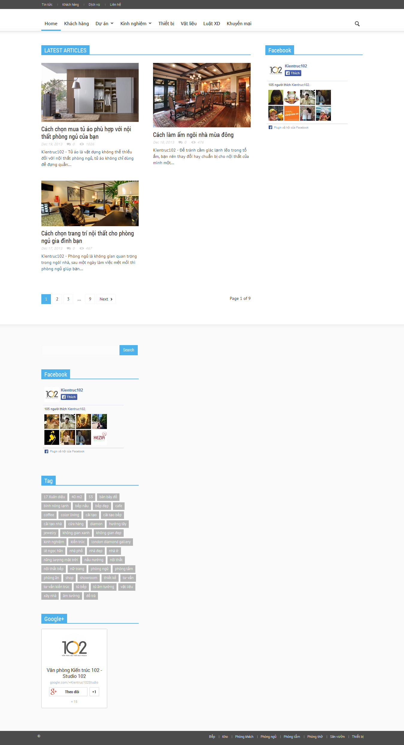 Mẫu website thiết kế nội thất 10165