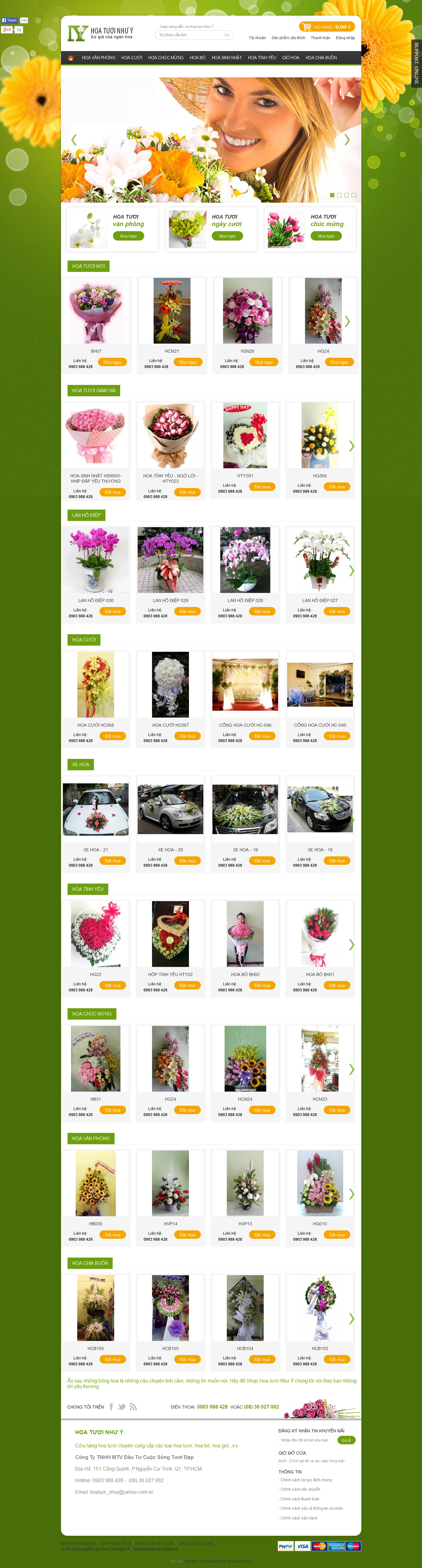Mẫu website bán hoa 1012a5
