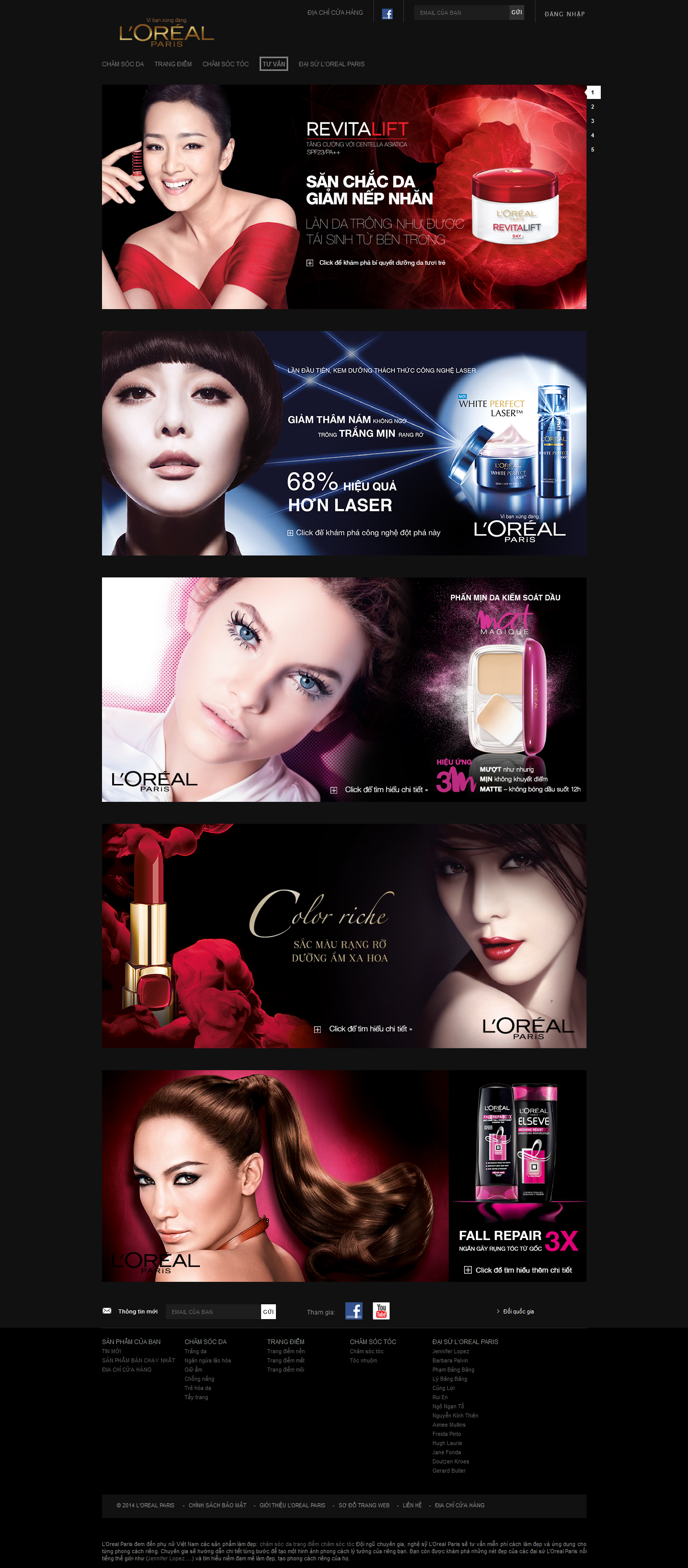 Mẫu website mỹ phẩm 10468