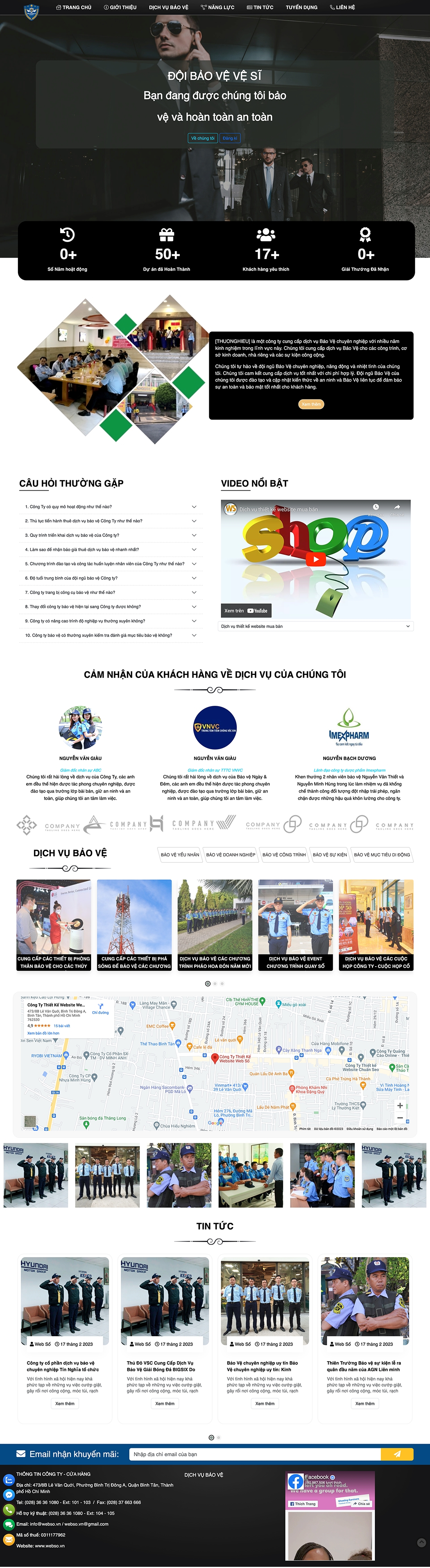 Mẫu Dịch Vụ Bảo Vệ 13607