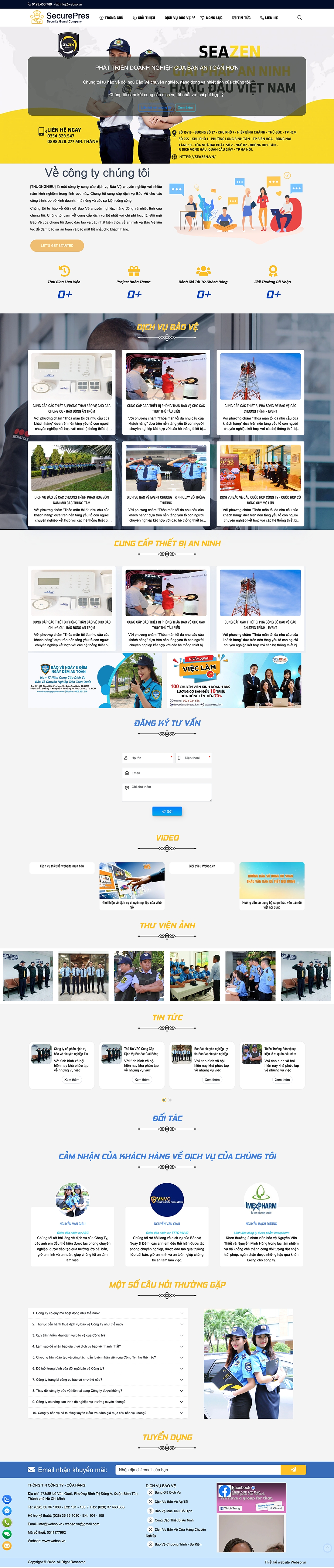 Mẫu Dịch Vụ Bảo Vệ 13608