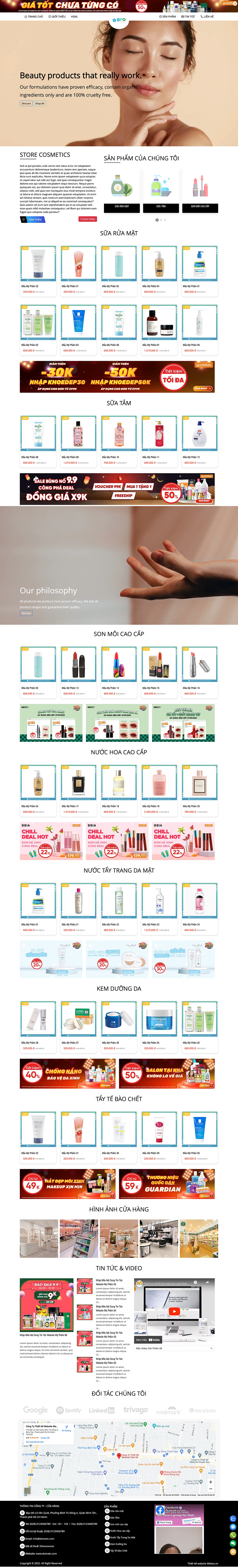 Mẫu Mỹ Phẩm 13585