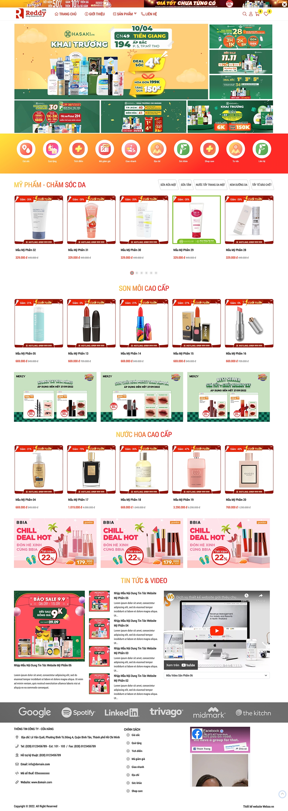 Mẫu Mỹ Phẩm 13587