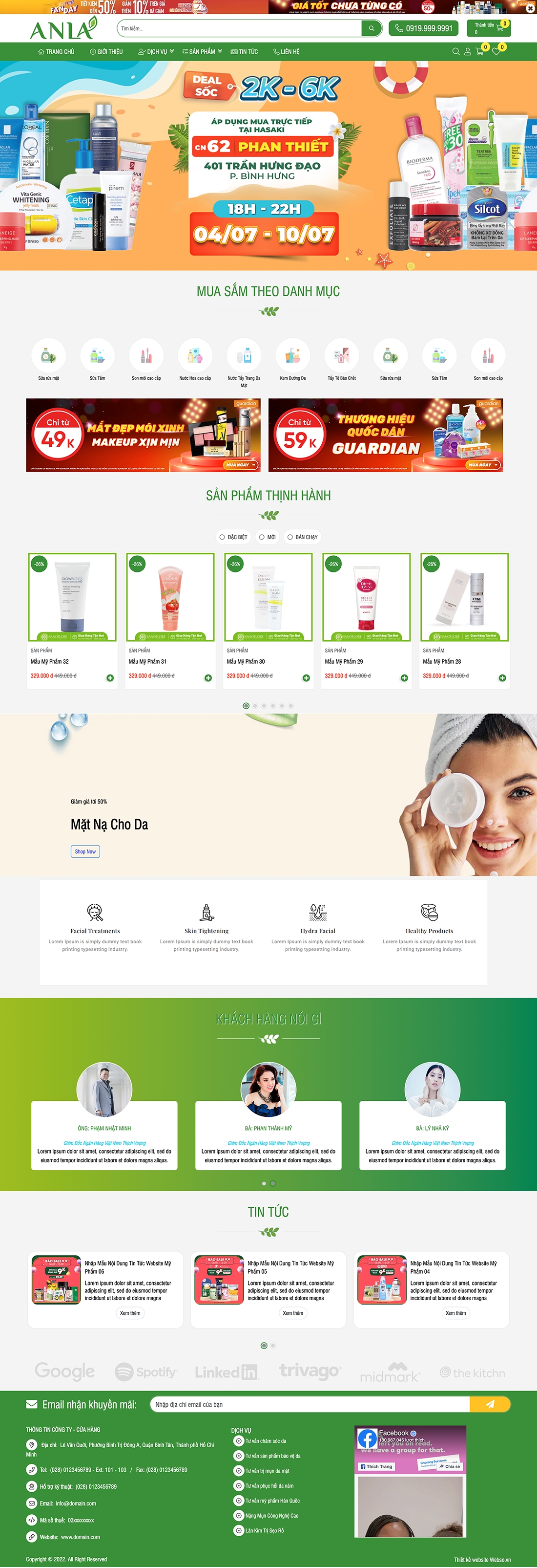 Mẫu Mỹ Phẩm 13589