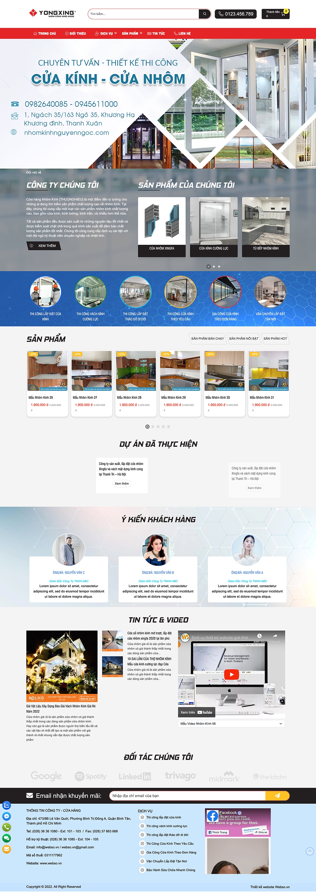 Mẫu Nhôm Kính 13602