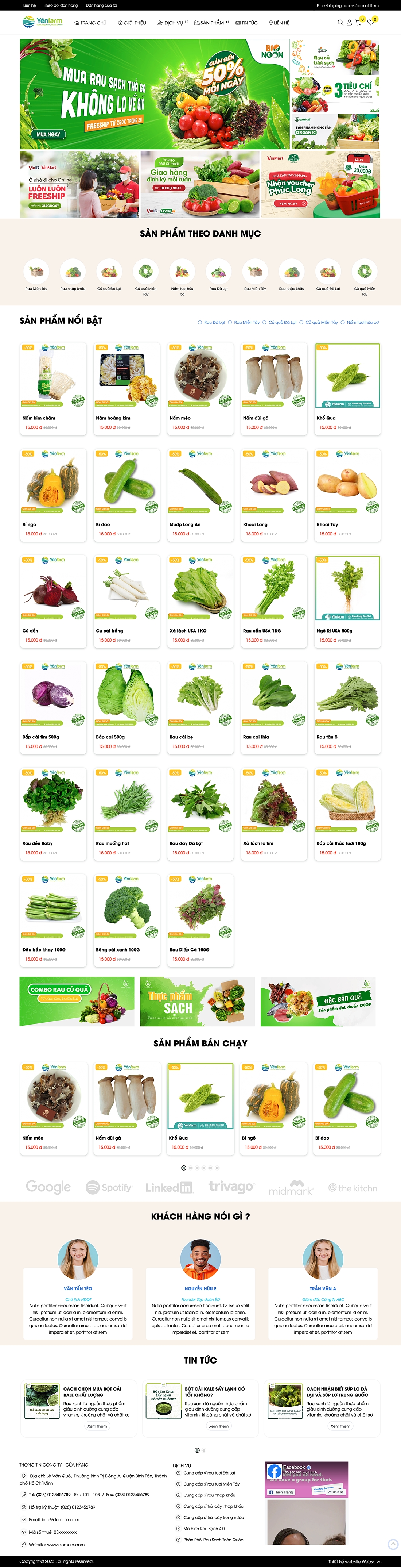 Mẫu Rau Sạch 13565