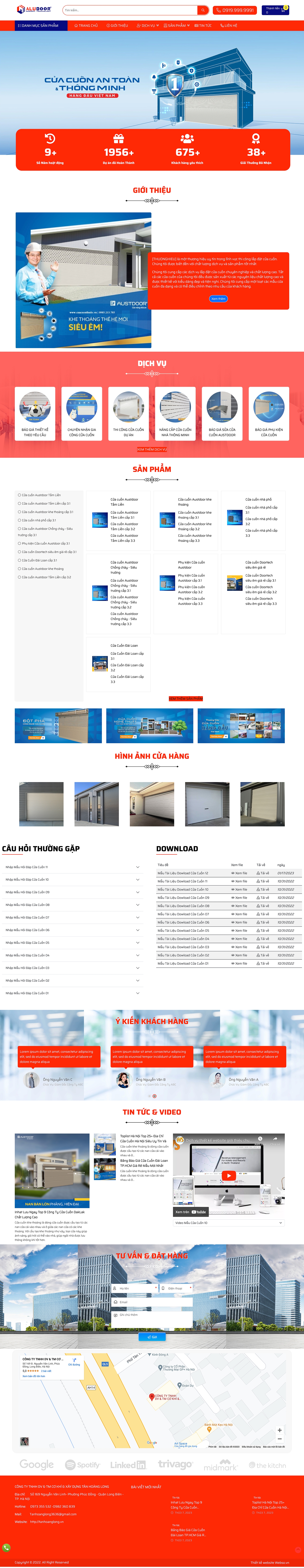 Mẫu Website Cửa Cuốn 13528